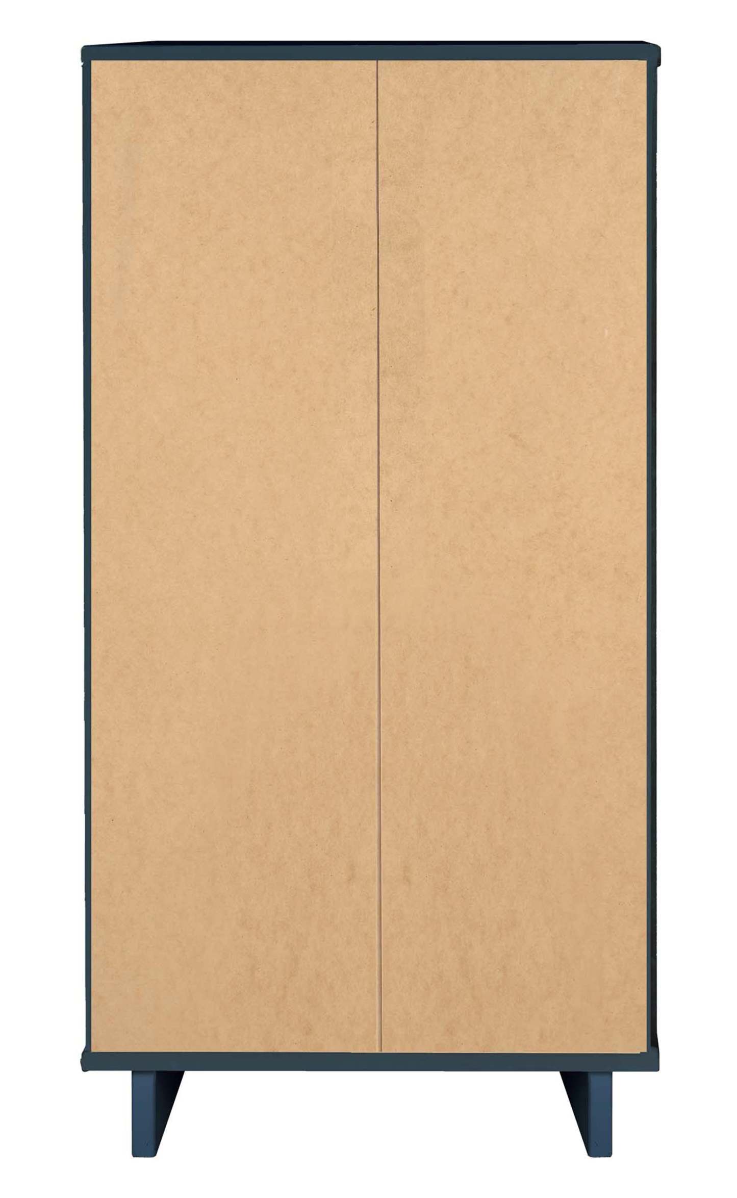 Manhattan Comfort Granville Tall 23.62 Modern Narrow Dresser with 5 Drawers - Midnight Blue|Grande commode mince moderne Granville de Manhattan Comfort de 23,62 po avec 5 tiroirs - bleu minuit