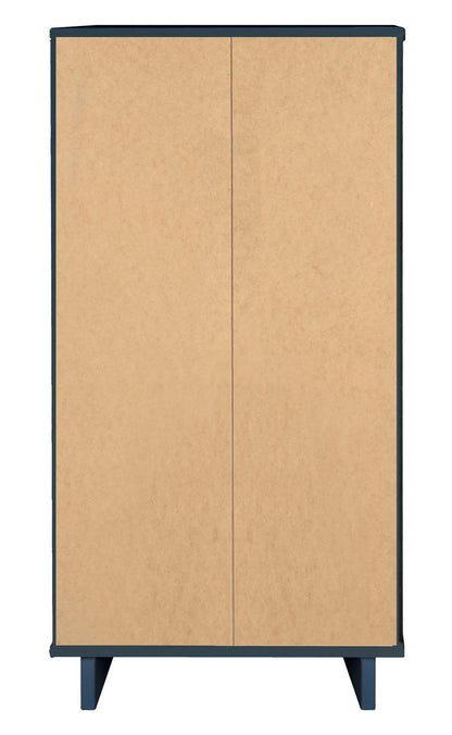 Manhattan Comfort Granville Tall 23.62 Modern Narrow Dresser with 5 Drawers - Midnight Blue|Grande commode mince moderne Granville de Manhattan Comfort de 23,62 po avec 5 tiroirs - bleu minuit