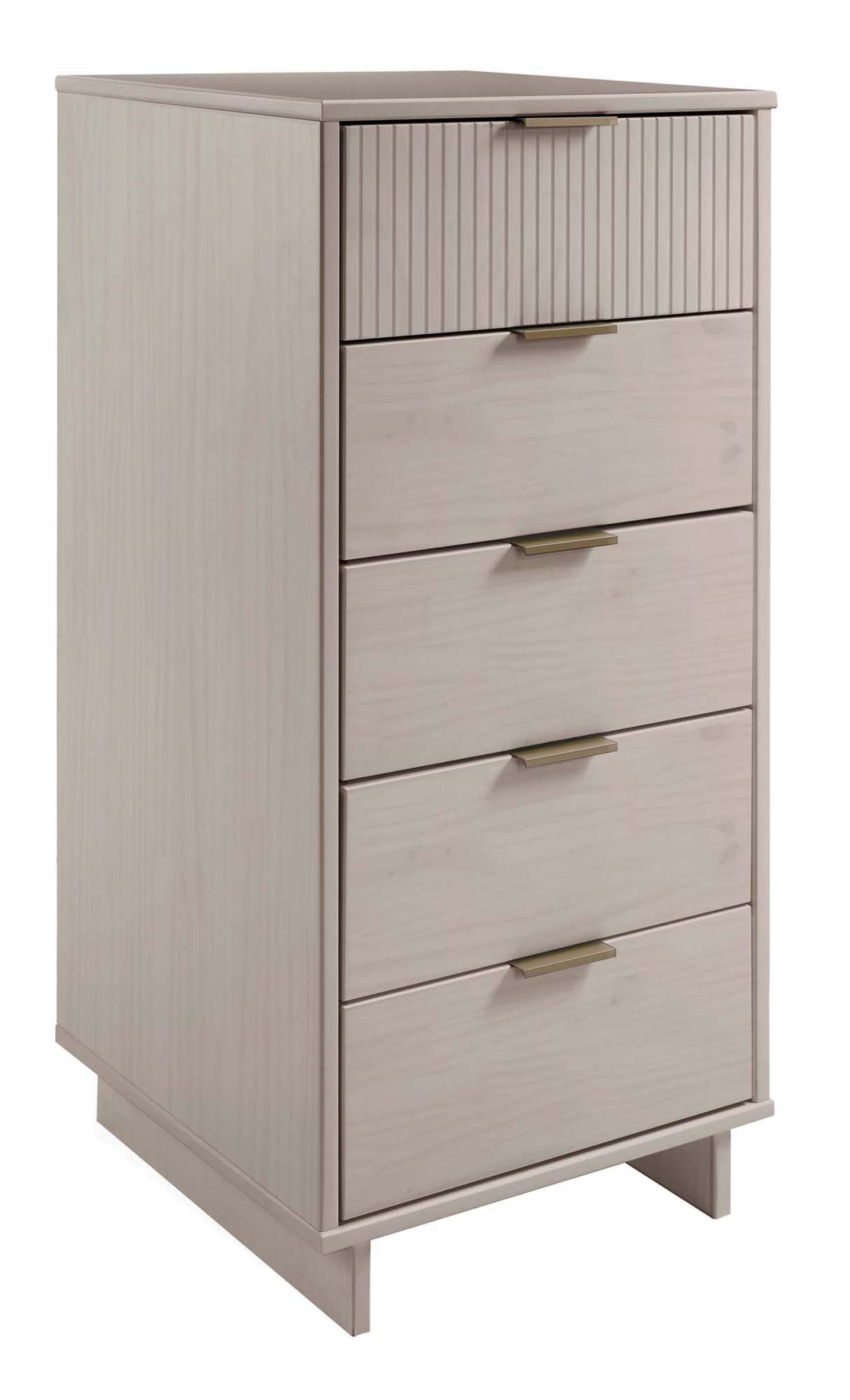 Manhattan Comfort Granville Tall 23.62 Modern Dresser with 5 Drawers - Light Grey|Grande commode moderne Granville de Manhattan Comfort de 23,62 po avec 5 tiroirs - gris clair