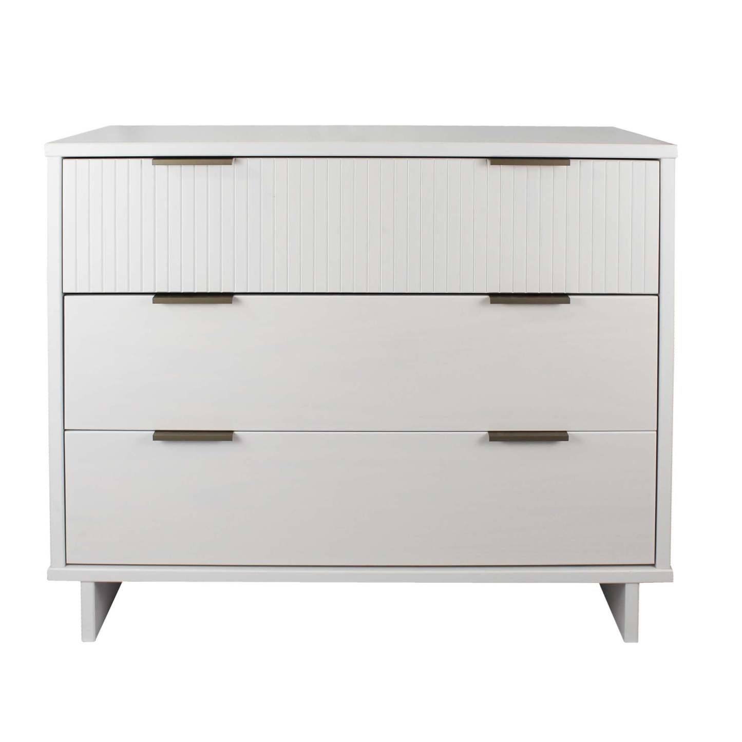 Manhattan Comfort Granville 38.18 Modern Dresser with 3 Drawers - Blanc|Commode moderne Granville de Manhattan Comfort de 38,18 po avec 3 tiroirs - blanche