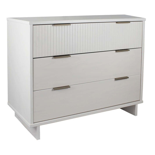 Manhattan Comfort Granville 38.18 Modern Dresser with 3 Drawers - Blanc|Commode moderne Granville de Manhattan Comfort de 38,18 po avec 3 tiroirs - blanche