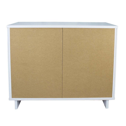Manhattan Comfort Granville 38.18 Modern Dresser with 3 Drawers - Blanc|Commode moderne Granville de Manhattan Comfort de 38,18 po avec 3 tiroirs - blanche