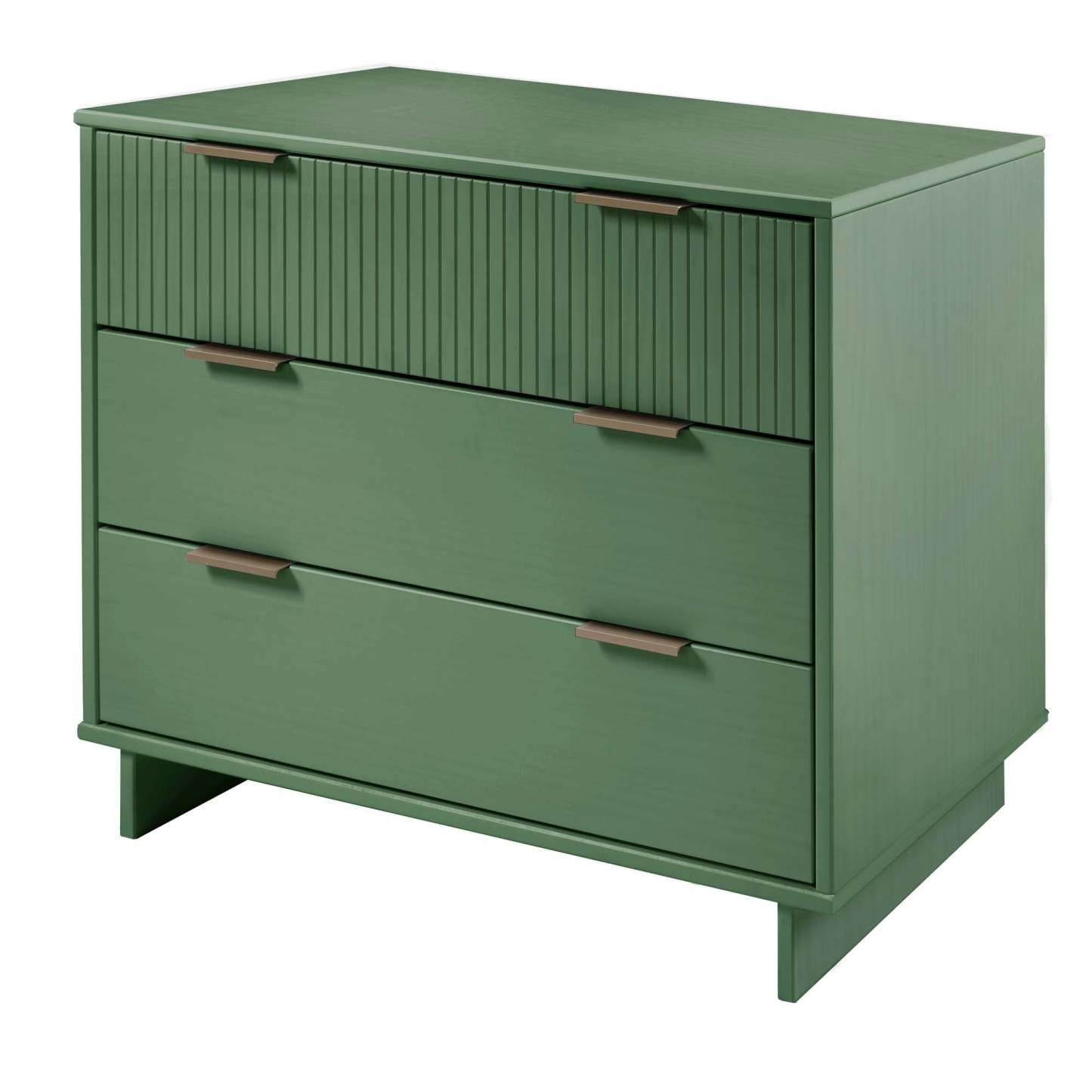 Manhattan Comfort Granville 38.18 Modern Dresser with 3 Drawers - Sage Green|Commode moderne Granville de Manhattan Comfort de 38,18 po avec 3 tiroirs - vert sauge