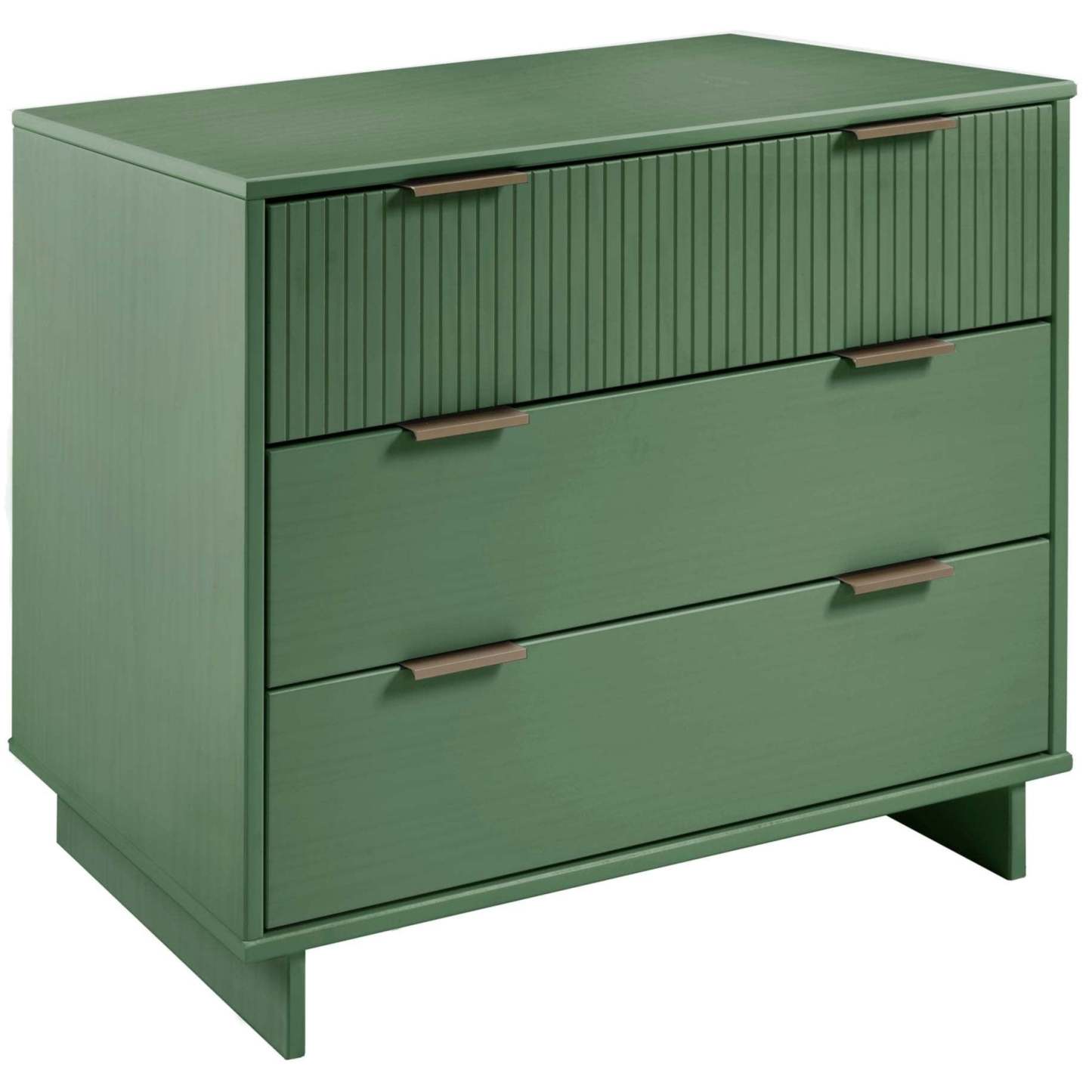 Manhattan Comfort Granville 38.18 Modern Dresser with 3 Drawers - Sage Green|Commode moderne Granville de Manhattan Comfort de 38,18 po avec 3 tiroirs - vert sauge