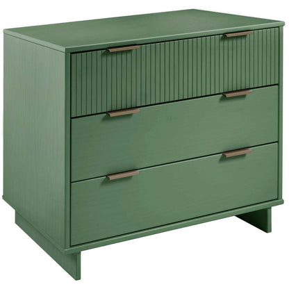 Manhattan Comfort Granville 38.18 Modern Dresser with 3 Drawers - Sage Green|Commode moderne Granville de Manhattan Comfort de 38,18 po avec 3 tiroirs - vert sauge