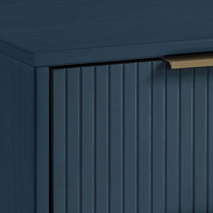 Manhattan Comfort Granville 38.18 Modern Standard Dresser with 3 Drawers - Midnight Blue|Commode standard moderne Granville de Manhattan Comfort de 38,18 po avec 3 tiroirs - bleu minuit