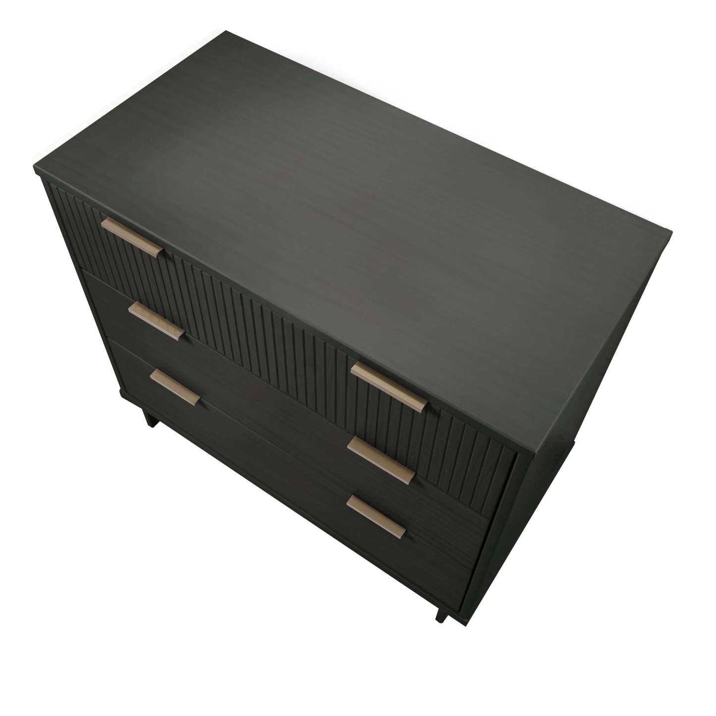 Manhattan Comfort Granville 38.18 Modern Dresser with 3 Drawers - Dark Grey|Commode moderne Granville de Manhattan Comfort de 38,18 po avec 3 tiroirs - gris foncé