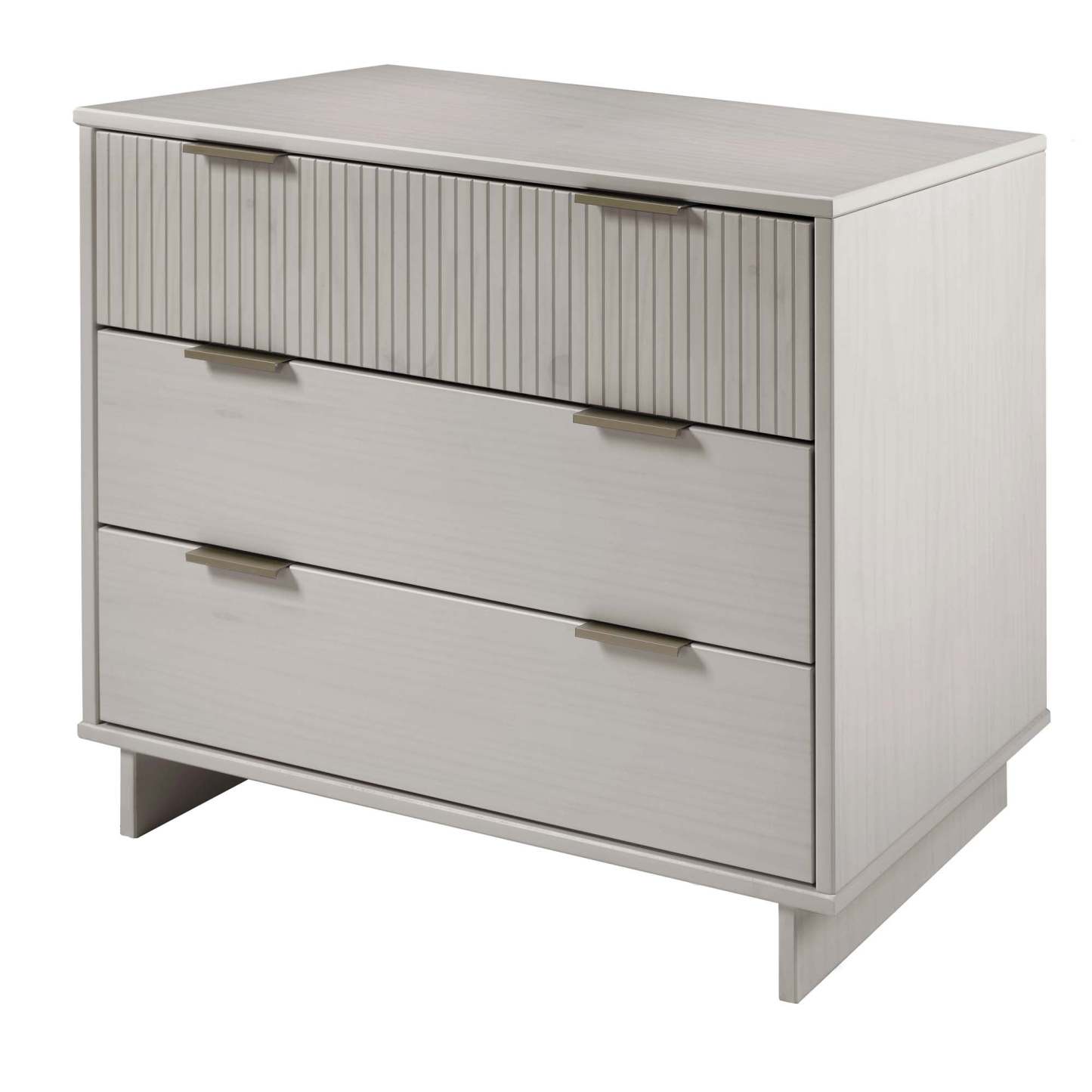 Manhattan Comfort Granville 38.18 Modern Dresser with 3 Drawers - Light Grey|Commode moderne Granville de Manhattan Comfort de 38,18 po avec 3 tiroirs - gris clair