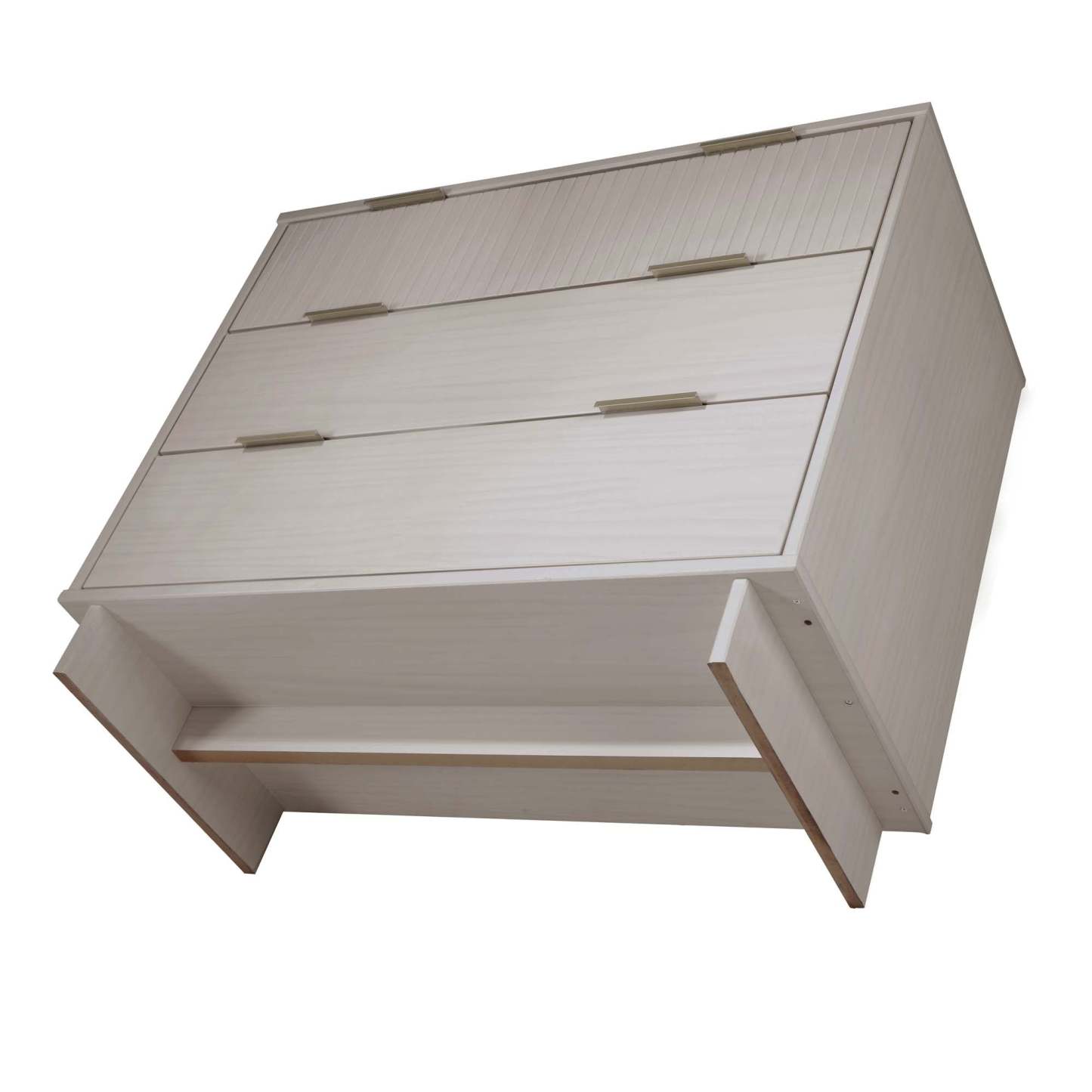 Manhattan Comfort Granville 38.18 Modern Dresser with 3 Drawers - Light Grey|Commode moderne Granville de Manhattan Comfort de 38,18 po avec 3 tiroirs - gris clair