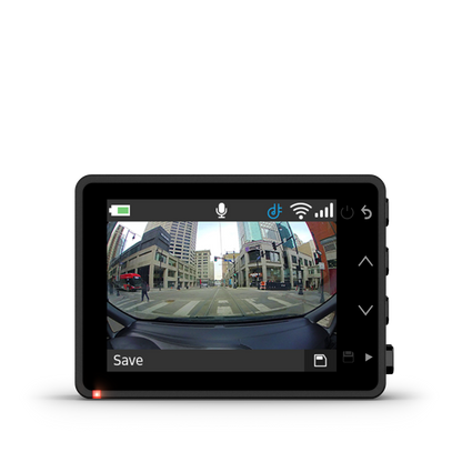 Garmin Dash Cam™ 67w - Vision à distance avec un champ de vision de 140 degrés, contrôlé par la voix, design compact