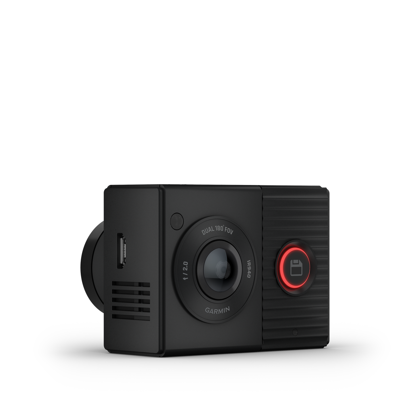 Garmin Dash Cam™ Tandem - Vision Nocturne Avec Nightglo™, Vue Intérieure À 180° Avec Enregistrement Clair De Nuit
