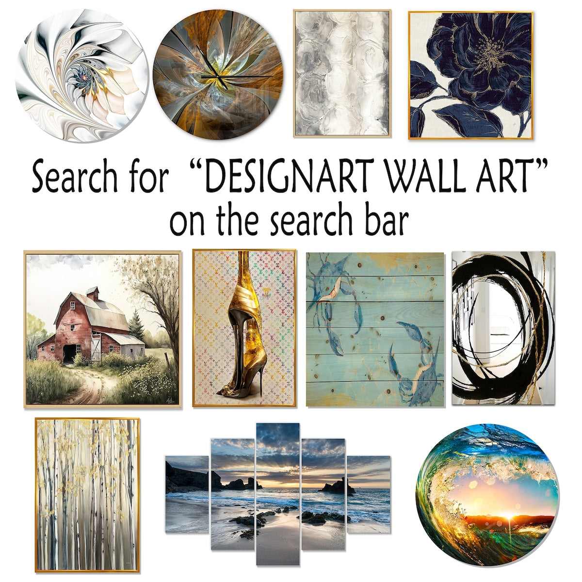 Designart Aquarelle Lac et Forêt Rêve I Paysage de Montagnes Toile Encadrée