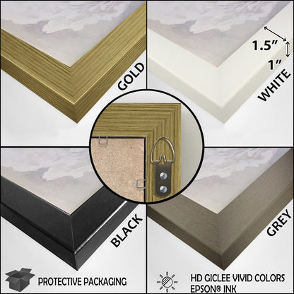 Designart Peinture abstraite Tempête d'encre blanche, bleue et orange III Décoration murale bleue Chambre moderne Toile encadrée