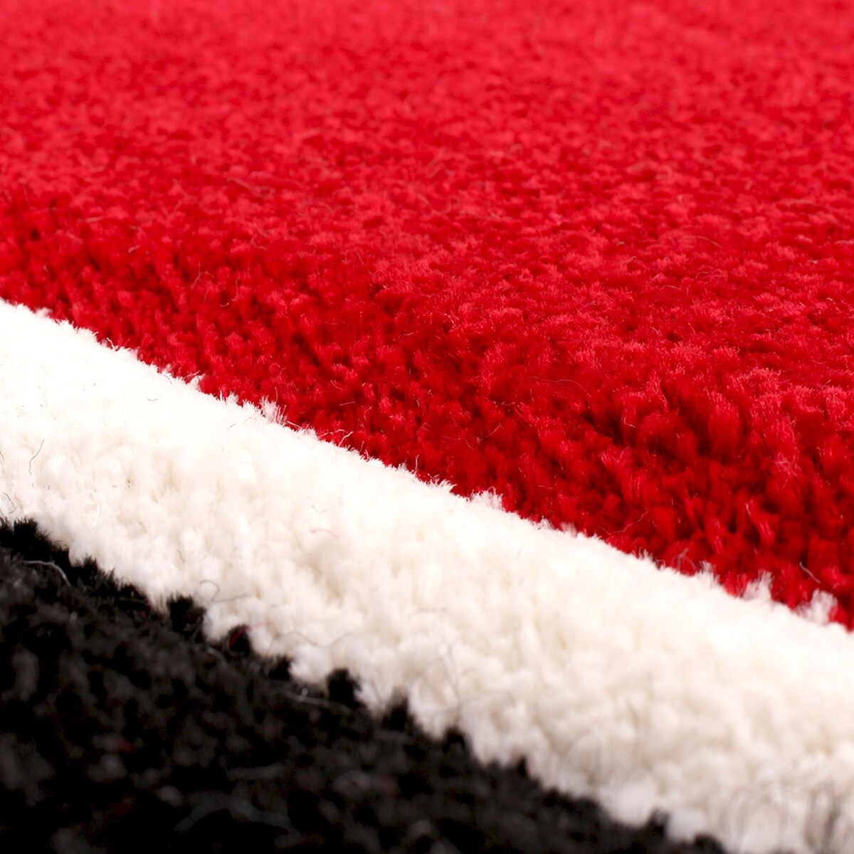 Tapis design à découpe contour et motif vague moderne