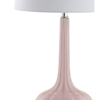 Lampe de table LED Diamante 28,5 en verre en forme de larme, rose (lot de 2) par JONATHAN Y