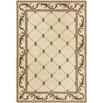 Tapis Domani Classics style victorien à bordure en treillis
