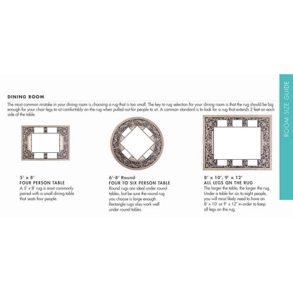 Tapis Domani Classics style victorien à bordure en treillis