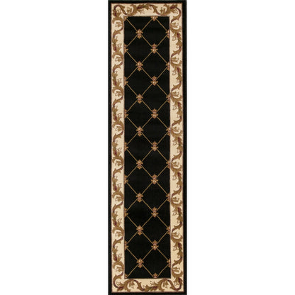 Tapis Domani Classics style victorien à bordure en treillis
