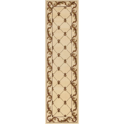 Tapis Domani Classics style victorien à bordure en treillis