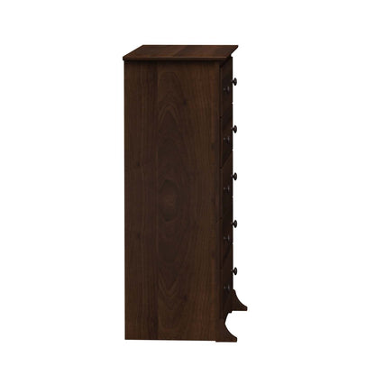 Commode Sonoma 5 tiroirs - Espresso|Commode verticale Sonoma à 5 tiroirs - expresso