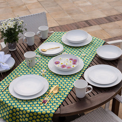 Coup 16-Piece Dinnerware Set - White | Service de vaisselle Coup 16 pièces - blanc | D87E5V9Z