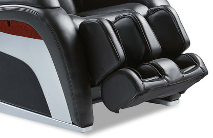 Fauteuil de massage à inclinaison électrique de la collection Urban de Panasonic de 48,1 po en cuir synthétique de qualité supérieure - noir