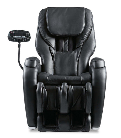 Fauteuil de massage à inclinaison électrique de la collection Urban de Panasonic de 48,1 po en cuir synthétique de qualité supérieure - noir