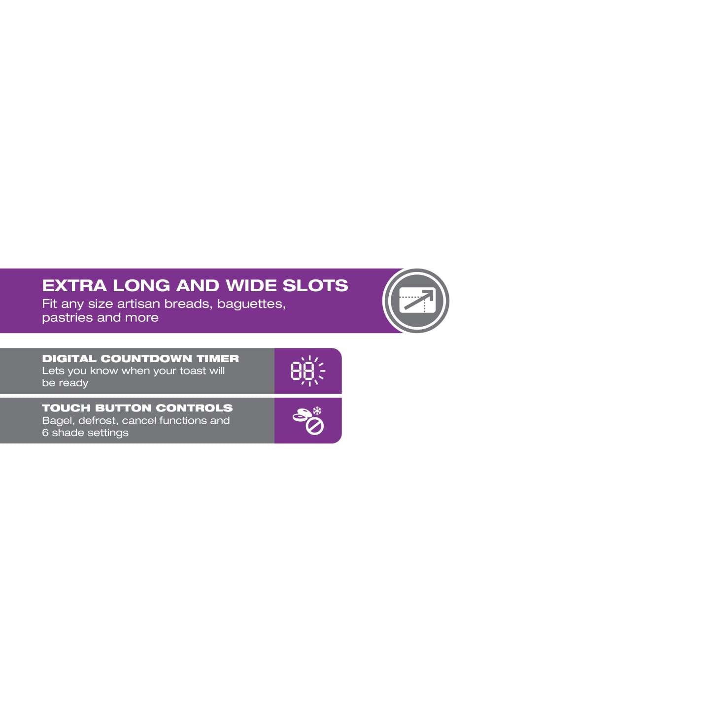 Salton Countdown 4-Slice Digital Toaster - ET2108|Grille-pain numérique Salton à 4 tranches avec compte à rebours - ET2108