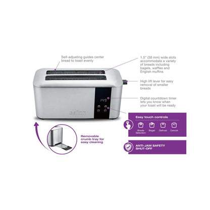 Salton Countdown 4-Slice Digital Toaster - ET2108|Grille-pain numérique Salton à 4 tranches avec compte à rebours - ET2108
