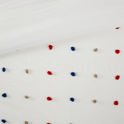 Ensemble de couette à pompons Ensley en coton jacquard par Intelligent Design Kids