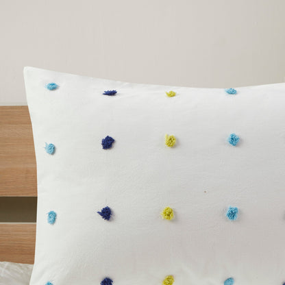 Ensemble de couette à pompons Ensley en coton jacquard par Intelligent Design Kids