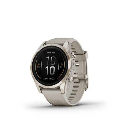 Garmin Epix™ Pro Gps Smartwatch - Health Tracking With Amoled Display, 42mm - Soft Gold|Garmin Epix™ Pro Montre Gps Intelligente - Suivi De La Santé Avec Écran Amoled, 42 Mm - Or Doux