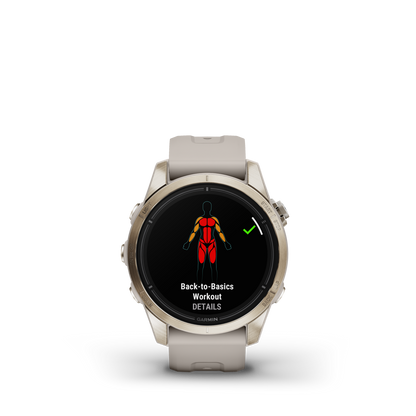 Garmin Epix™ Pro Gps Smartwatch - Health Tracking With Amoled Display, 42mm - Soft Gold|Garmin Epix™ Pro Montre Gps Intelligente - Suivi De La Santé Avec Écran Amoled, 42 Mm - Or Doux