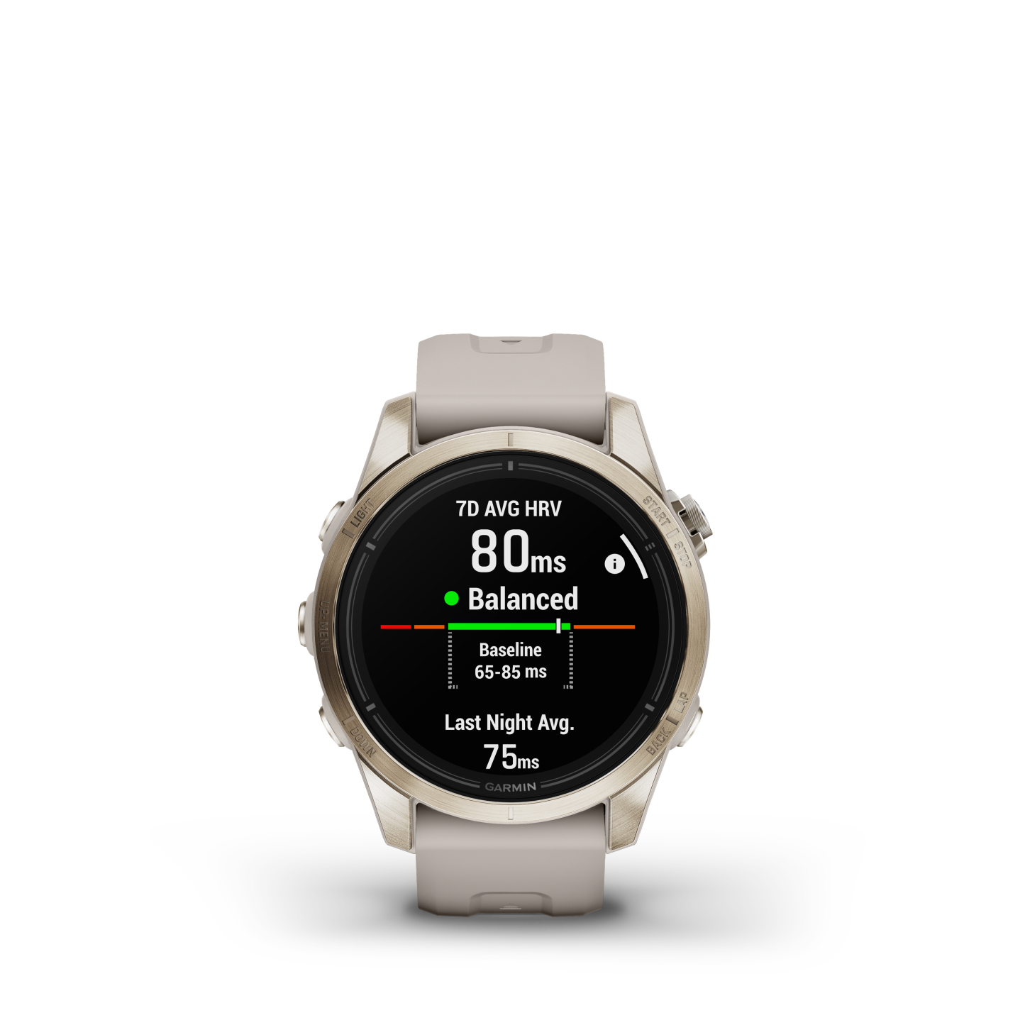 Garmin Epix™ Pro Gps Smartwatch - Health Tracking With Amoled Display, 42mm - Soft Gold|Garmin Epix™ Pro Montre Gps Intelligente - Suivi De La Santé Avec Écran Amoled, 42 Mm - Or Doux