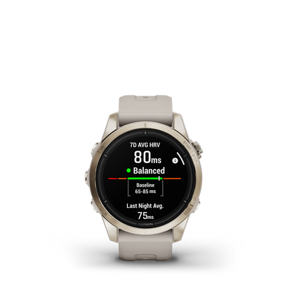 Garmin Epix™ Pro Gps Smartwatch - Health Tracking With Amoled Display, 42mm - Soft Gold|Garmin Epix™ Pro Montre Gps Intelligente - Suivi De La Santé Avec Écran Amoled, 42 Mm - Or Doux