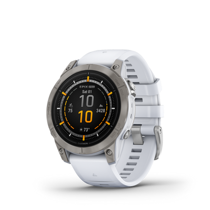 Garmin Epix™ Pro Gps Smartwatch - Health Tracking With Amoled Display, 47mm - Titanium/orange|Garmin Epix™ Pro Montre Gps Intelligente - Suivi De La Santé Avec Écran Amoled, 47 Mm - Titane