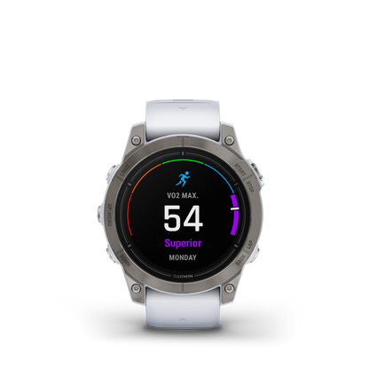 Garmin Epix™ Pro Gps Smartwatch - Health Tracking With Amoled Display, 47mm - Titanium/orange|Garmin Epix™ Pro Montre Gps Intelligente - Suivi De La Santé Avec Écran Amoled, 47 Mm - Titane