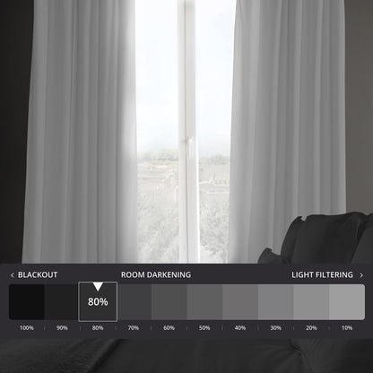 Rideaux occultants en velours peluche Heritage d'Exclusive Fabrics (1 panneau) - Rideaux en velours de luxe pour chambre et salon.