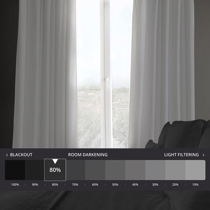 Rideaux occultants en velours peluche Heritage d'Exclusive Fabrics (1 panneau) - Rideaux en velours de luxe pour chambre et salon.