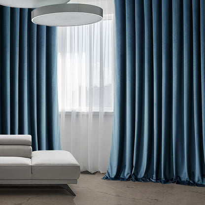 Rideau occultant extra large en velours peluche Heritage d'Exclusive Fabrics (1 panneau)