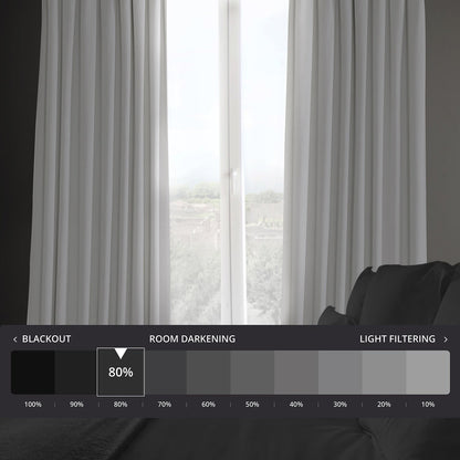 Rideau occultant extra large en velours peluche Heritage d'Exclusive Fabrics (1 panneau)