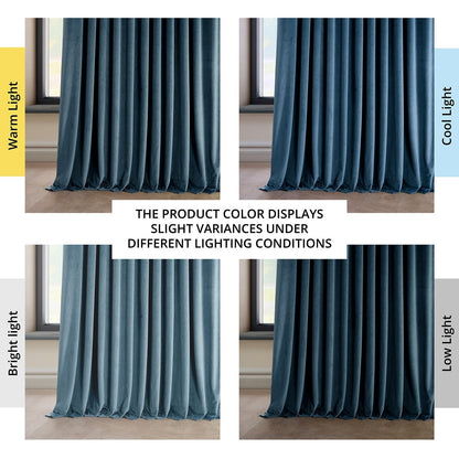 Rideau occultant extra large en velours peluche Heritage d'Exclusive Fabrics (1 panneau)