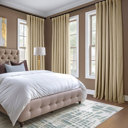 Rideaux occultants en velours peluche Heritage d'Exclusive Fabrics (1 panneau) - Rideaux en velours de luxe pour chambre et salon.