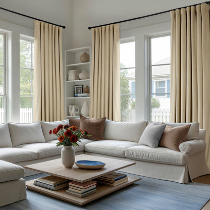 Rideaux occultants en velours peluche Heritage d'Exclusive Fabrics (1 panneau) - Rideaux en velours de luxe pour chambre et salon.