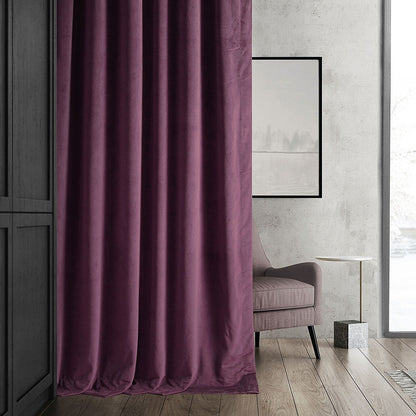 Rideau occultant en velours signature Exclusive Fabrics (1 panneau)
