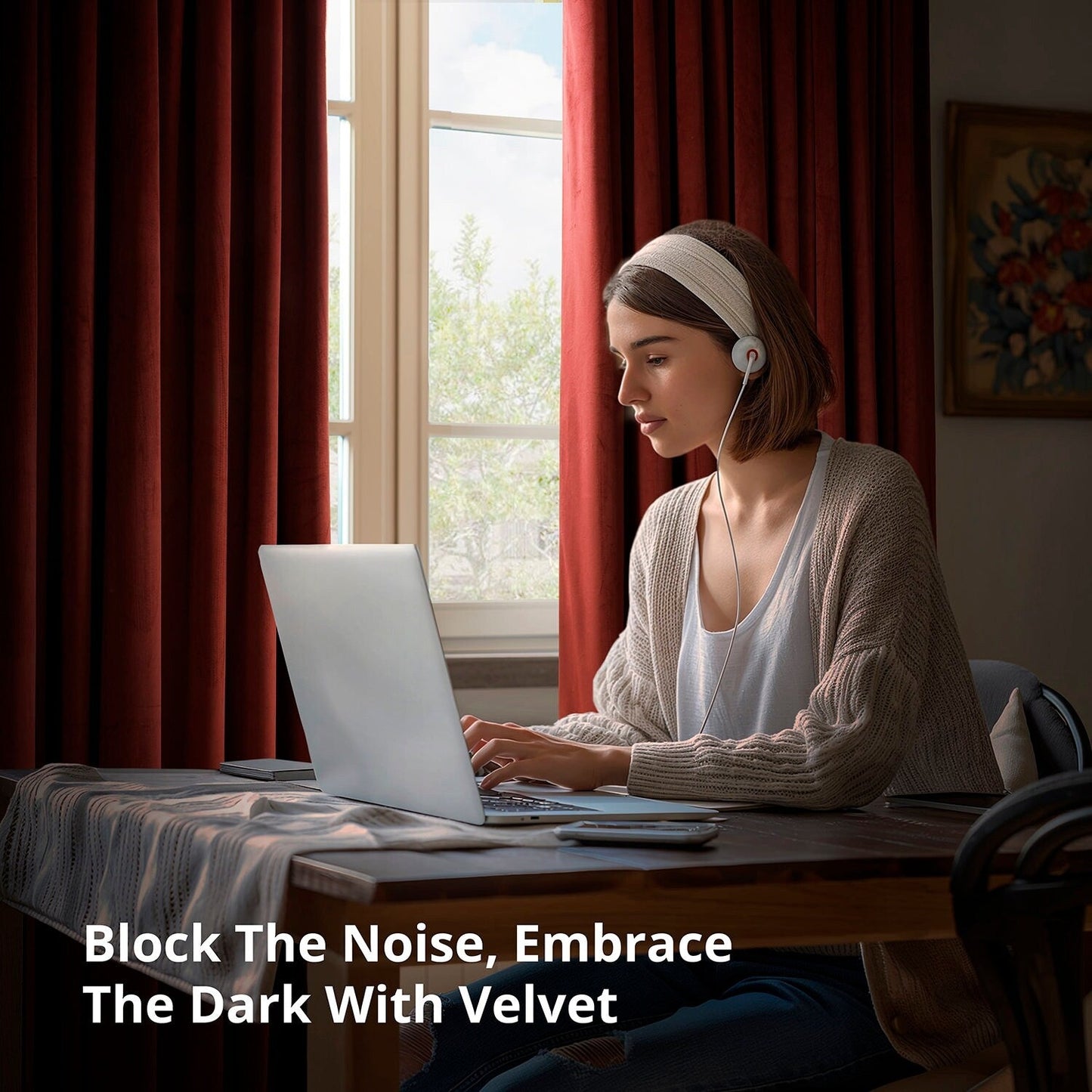 Rideau occultant en velours signature Exclusive Fabrics (1 panneau)