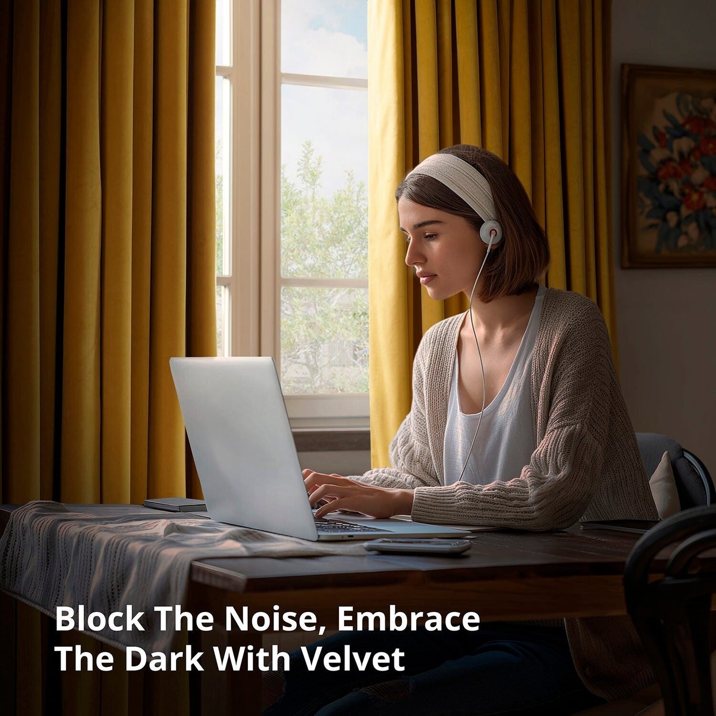 Rideau occultant en velours signature Exclusive Fabrics (1 panneau)