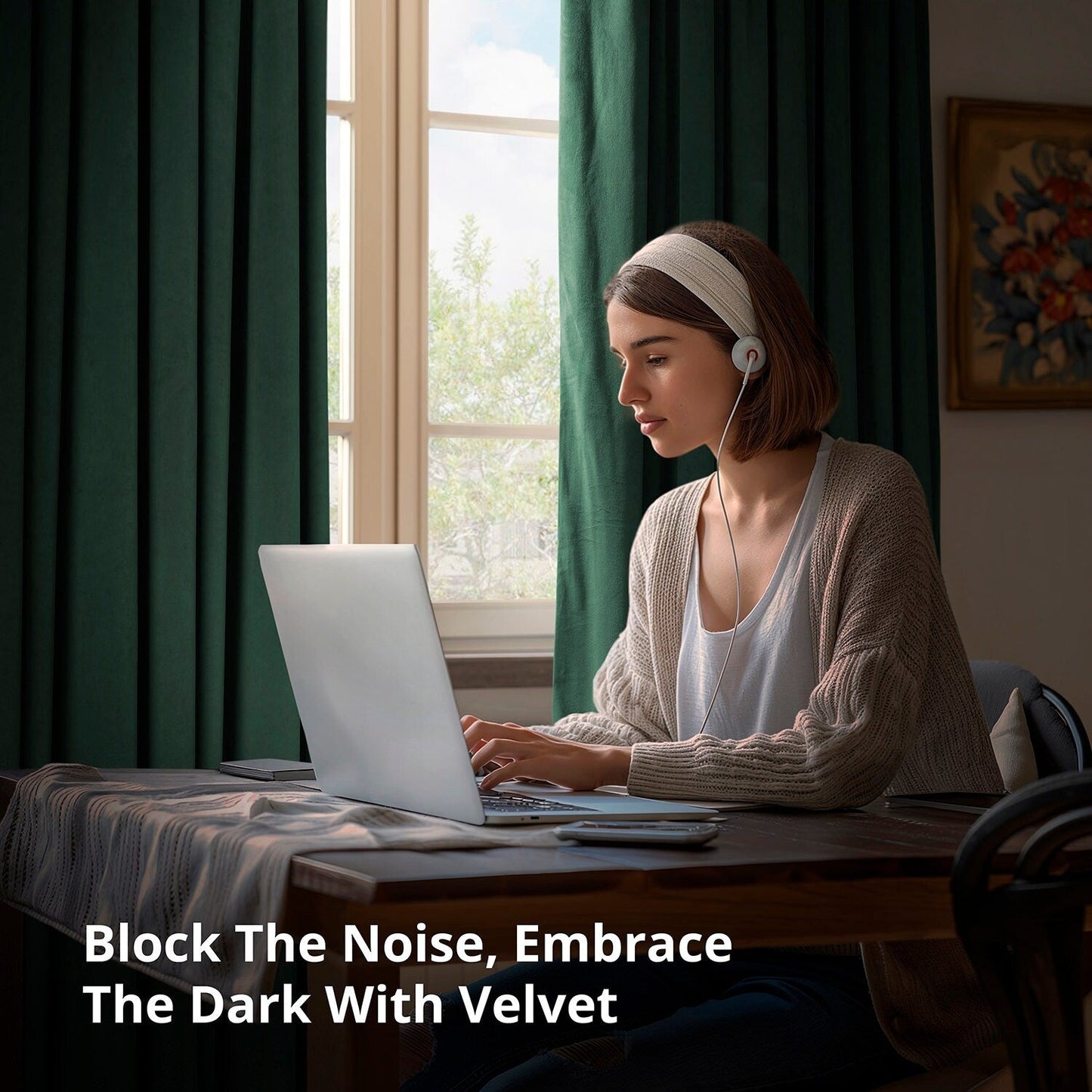 Rideaux occultants extra larges en velours Signature Exclusive Fabrics (1 panneau) - Luxueux rideaux occultants