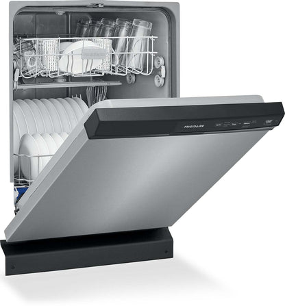 Frigidaire Lave-vaisselle encastrable à commande frontale 24 55 dBA - Acier inoxydable - FFCD2413US | Lave-vaisselle encastré Frigidaire de 24 po et de 55 dBA avec commandes à l'avant - acier inoxydable…