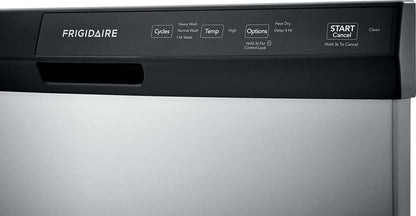 Frigidaire Lave-vaisselle encastrable à commande frontale 24 55 dBA - Acier inoxydable - FFCD2413US | Lave-vaisselle encastré Frigidaire de 24 po et de 55 dBA avec commandes à l'avant - acier inoxydable…